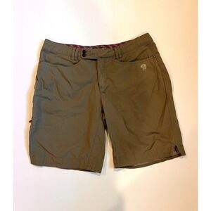 Mountain Hardwear Shorts Size 8 Womens Beige Khaki Ramesa Nylon Hiking Bermuda